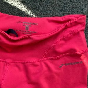 Brooks Neon Pink Running Capris